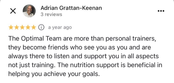 Optimal Health & Fitness member review 5
